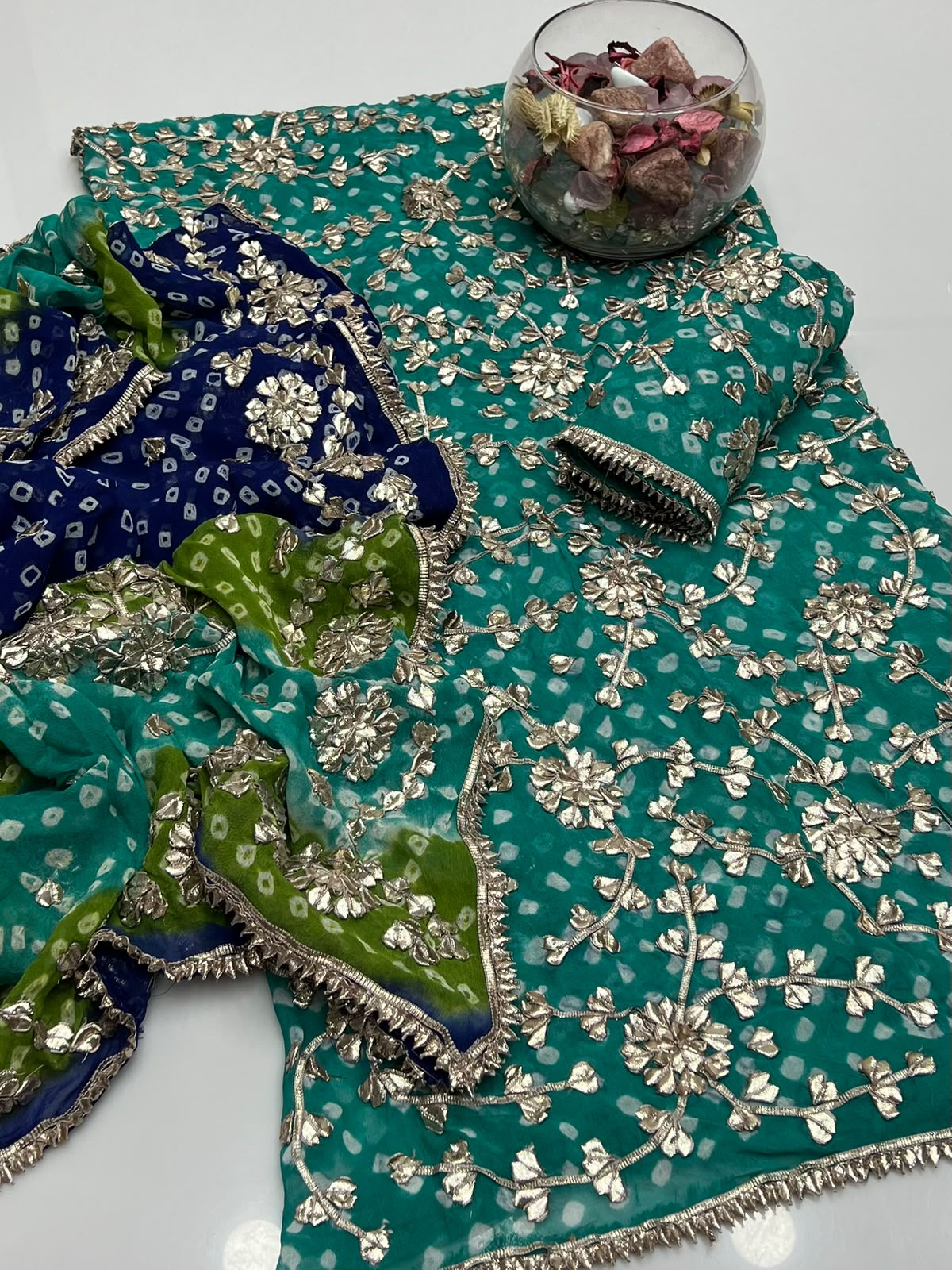 2PC Handmade Chunri Gotta Suit