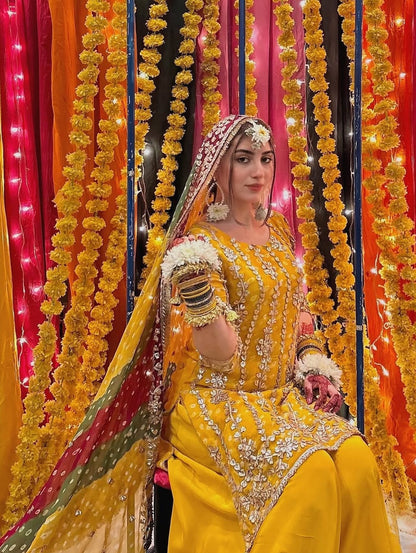 2PC Handmade Chunri Gotta Suit