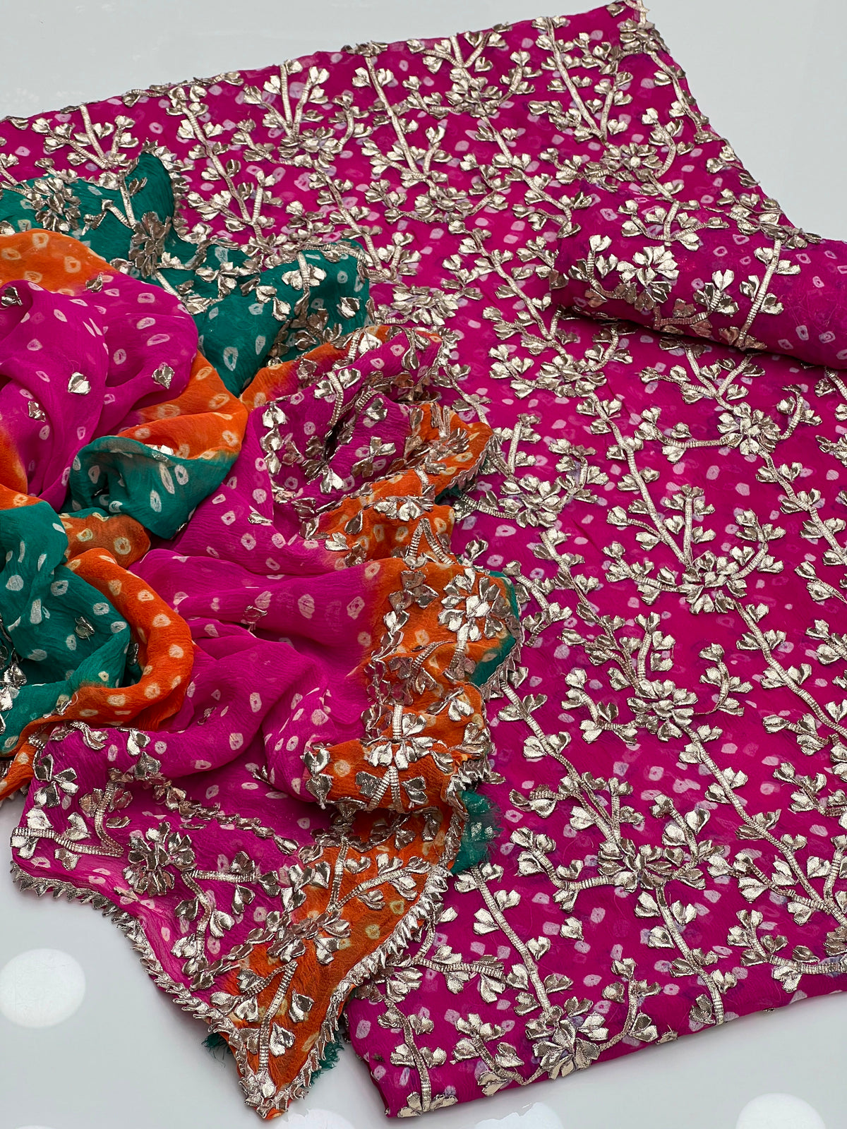2PC Handmade Chunri Gotta Suit