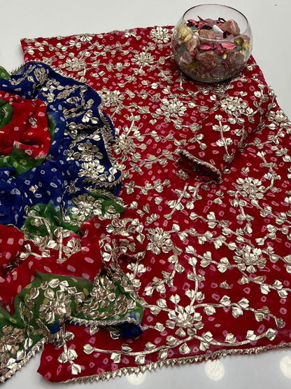 2PC Handmade Chunri Gotta Suit