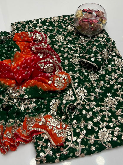 2PC Handmade Chunri Gotta Suit