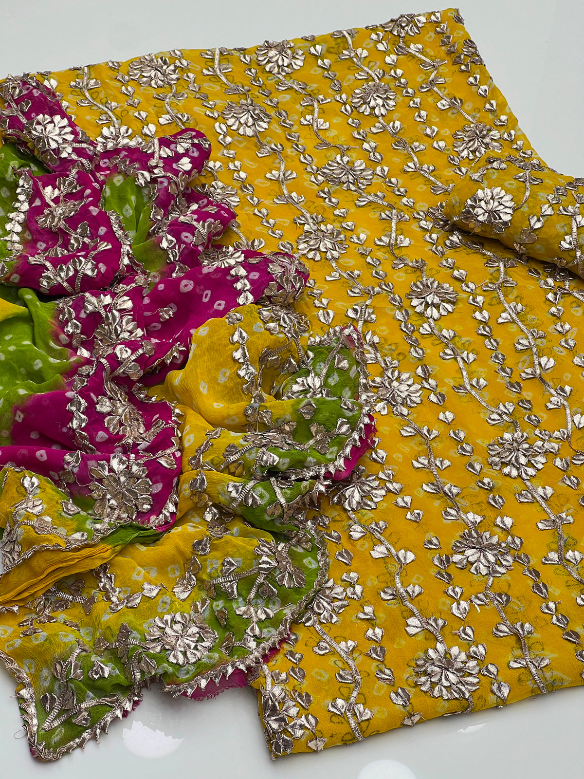 2PC Handmade Chunri Gotta Suit