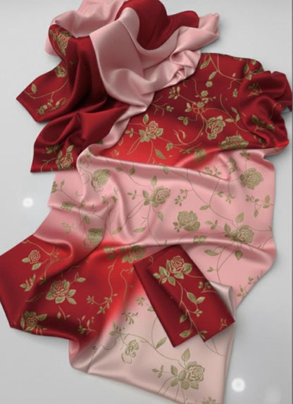 3pcs Shamoz silk Dress-Printed Collection