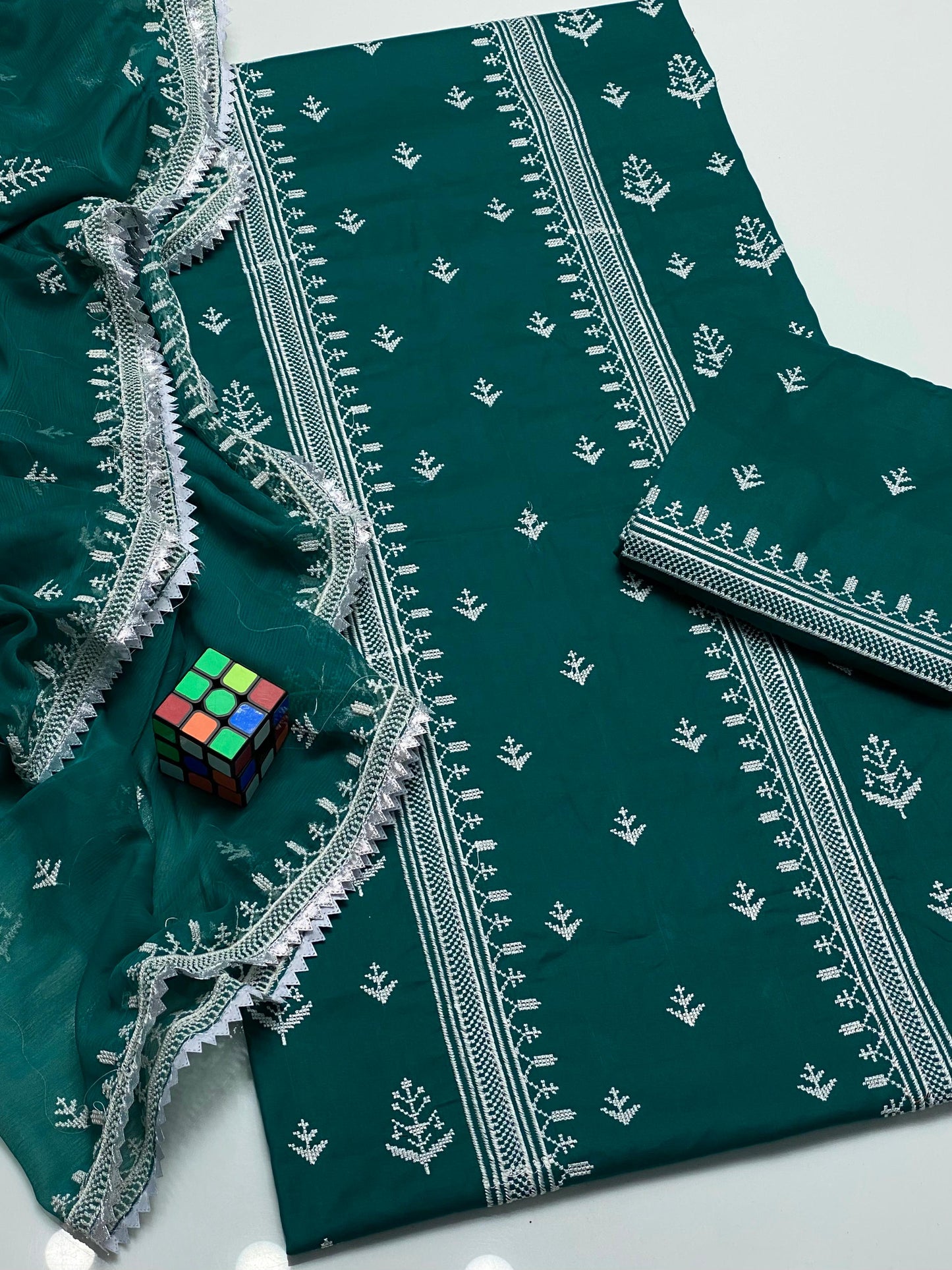 3pcs lawn Dress-Cross Stitch Dress
