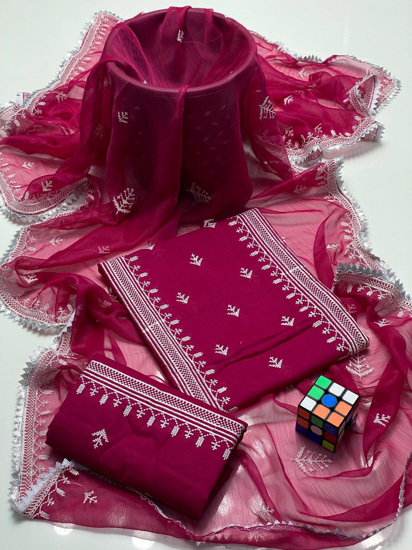 3pcs lawn Dress-Cross Stitch Dress